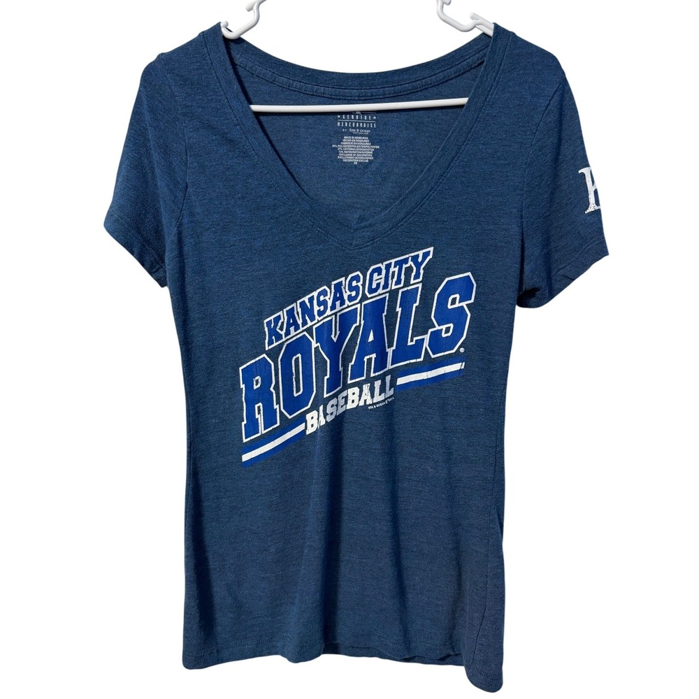 5th &‎ Ocean Kansas City Royals T-Shirt Women XS Blue MLB
